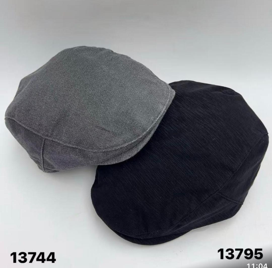 Béret uni, gris ou noir